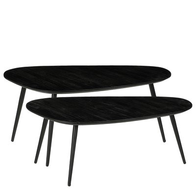 Lot de 2 tables d'appoint H39 cm JAILEY MICA DECORATIONS