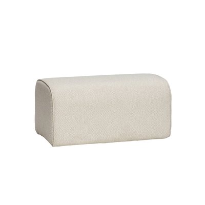 Banquette Pouf Rembourré Tissu Beige HUBSCH