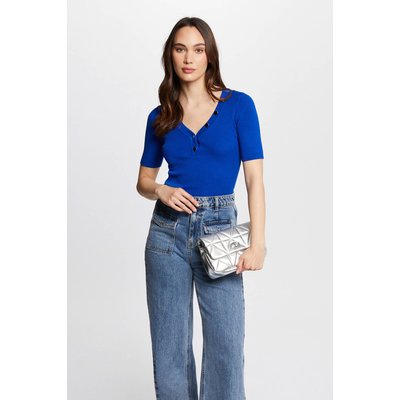 Pull col en V manches courtes MORGAN