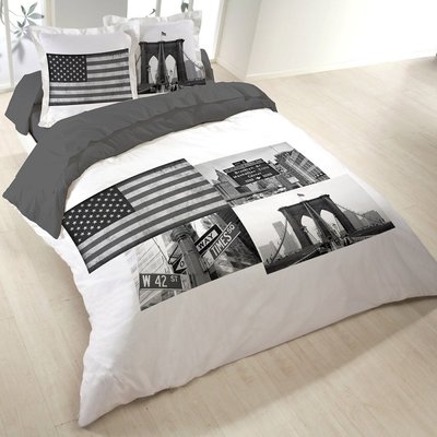 Housse de couette  Time Square  coton 52 fils DECORATIE