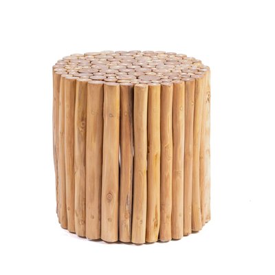 Table d'appoint ronde en teck JATI HYDILE