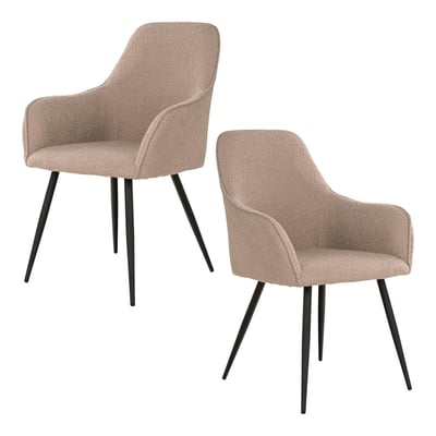 Fauteuil de table vintage (lot de 2) SAVONE PIER IMPORT