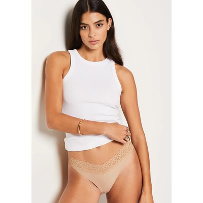 Tanga v-shape en microfibre et dentelle WISH ETAM