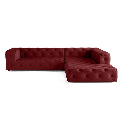 Canapé d'Angle droit en Velours 5 places - GALLATA LISA DESIGN