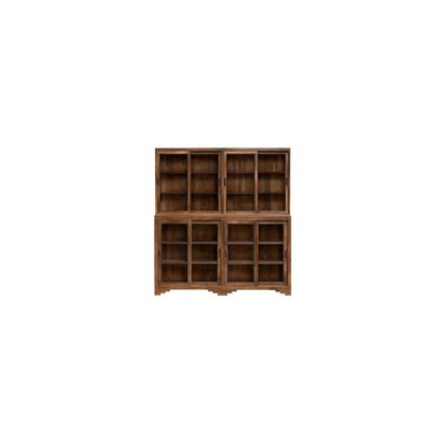 Bibliothèque 4 portes en bois foncé ANATOLE CHEHOMA