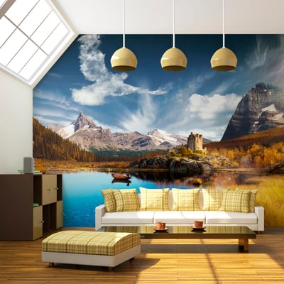 Papier peint intissé panoramique Paysage Bird cloud EDEN