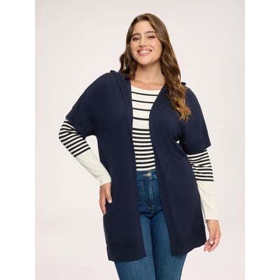 Maxi gilet à capuche FIORELLA RUBINO