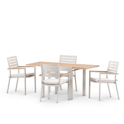 Salon de jardin, 4 chaises, OSAKA DEFORA HOME