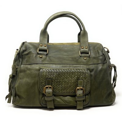Sac à main en cuir délavé italien MISS EUGENIE OH MY BAG