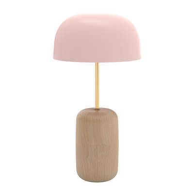 Lampe à poser avec pied en chêne, NINA HARTO