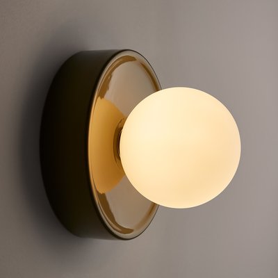 Holi Round Wall Or Ceiling Light in Ceramic and Opaline Glass, Diameter 16.8cm LA REDOUTE INTERIEURS