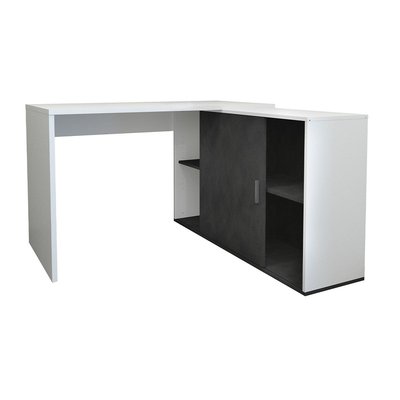Bureau d'Angle Modulable avec Étagères de Rangement - Valley CALICOSY