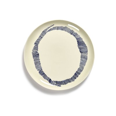 Assiette Feast Par Ottolenghi Grès Blanc/bleu Ø26 Cm SERAX