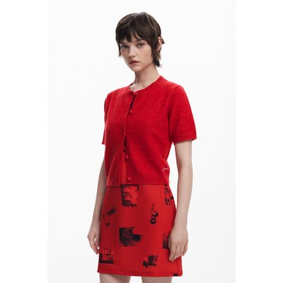 Desigual - Pull manches courtes avec boutons DESIGUAL