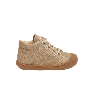 Chaussons premiers pas en suède lamé COCOON NATURINO