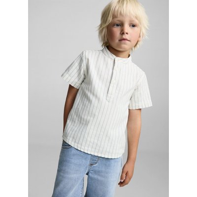 Chemise col mao à rayures MANGO BABY