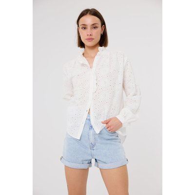 Chemise à col montant avec détails ajourés Adina ARTLOVE