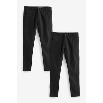 Pantalons chino skinny stretch, lot de 2 NEXT