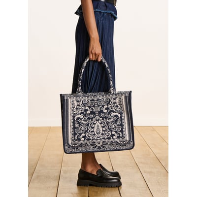 Sac cabas en jacquard LA FEE MARABOUTEE