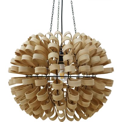 Suspension design en bois naturel ambiance chaleureuse RECOLLECTION