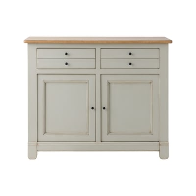 Buffet vaisselier bois massif 6 portes 3 tiroirs - EMBELLIE CAMIF