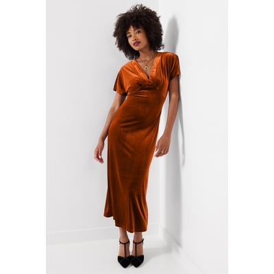 Robe Col V en Velours Bella JOE BROWNS