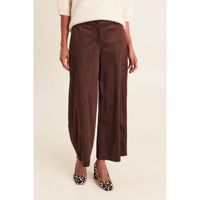 Pantalon large 7/8ème aspect daim BREAL