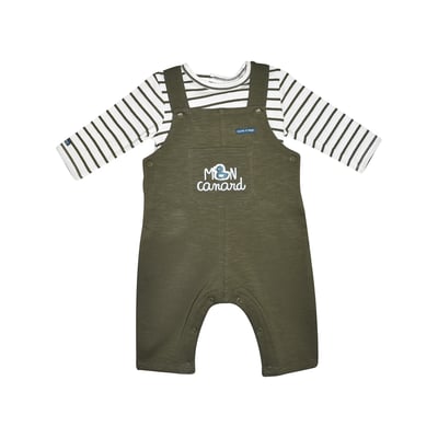 Tshirt salopette medrich maille bebe SUCRE D'ORGE
