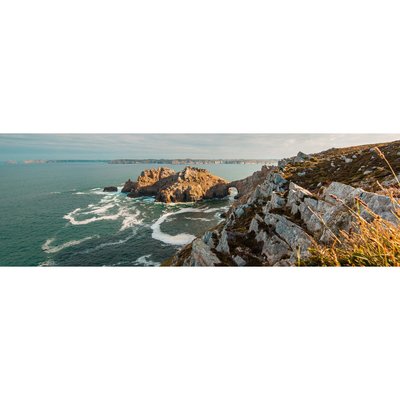 Tableau sur toile falaise du Crozon 30x97 cm CEANOTHE