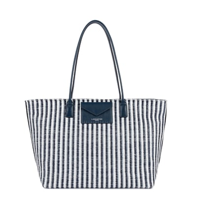 Sac cabas épaule zippé, KBA MARINIERE OSIER LANCASTER
