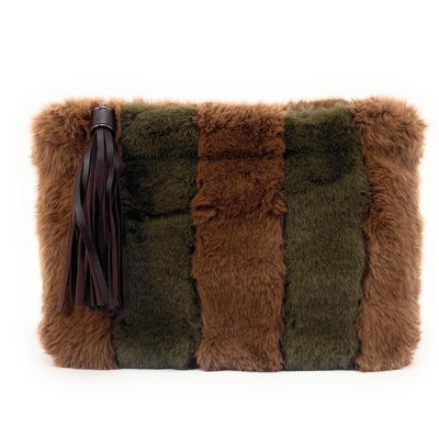 Sac pochette en poils synthétiques vegan FURBY OH MY BAG
