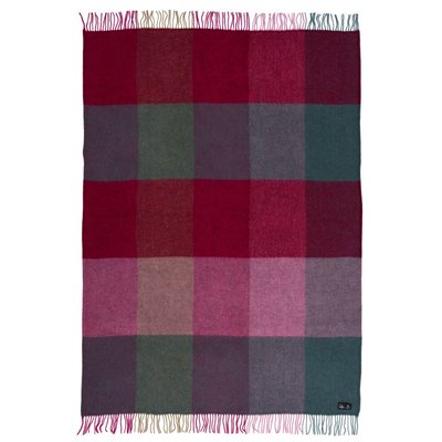 Plaid laine agneau à carreaux  Gotland Check KLIPPAN