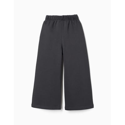 Pantalon à jambe large en molleton avec doublure en coton peigné ZIPPY