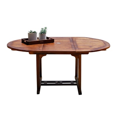 Table de jardin en teck huilé extensible 6/8 places  BALI BERAH GETAH