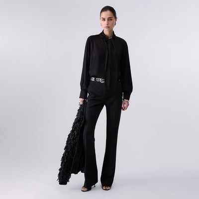 Blouse en satin avec nœud LIU JO