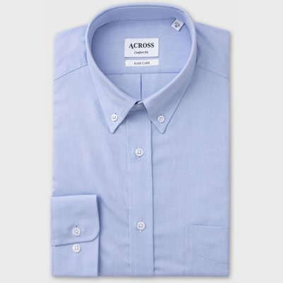 Chemise Confort fit easy care en oxford de coton ACROSS