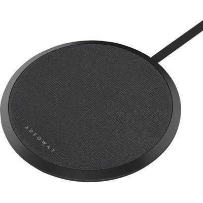 Chargeur induction sans fil noir ultra-plat 15W ADEQWAT