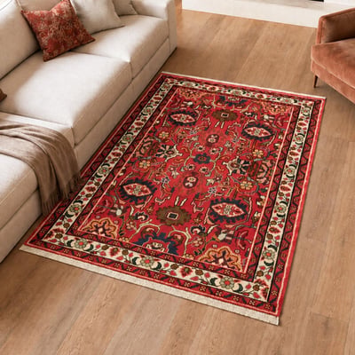 Tapis d'orient oriental, noué main en laine, HAMADAN 45 UN AMOUR DE TAPIS
