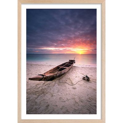 Affiche paysage zanzibar sunset HEXOA