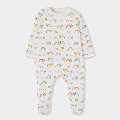 Pyjama bébé imprimé animaux et arc-en-ciel BOBOLI