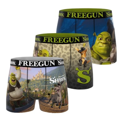 Lot De 3 Boxers Shrek FREEGUN