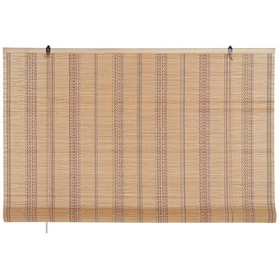 Store enrouleur intérieur en bambou et fils multicolores 120x2x175cm WADIGA