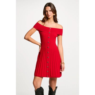 Robe tricot courte trapèze MORGAN