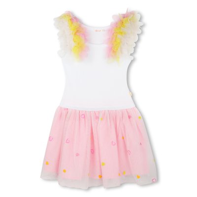 Robe bi-matière à bretelles BILLIEBLUSH