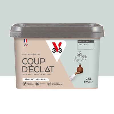 Peinture murale Coup d'éclat® Mat Poudré, Les gris V33