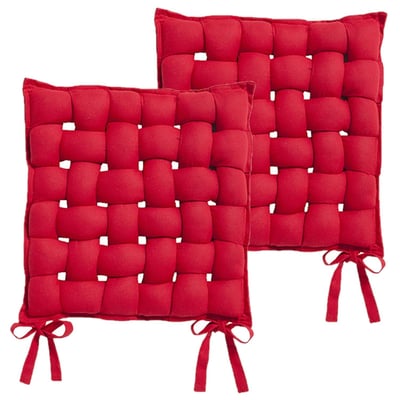 Lot de 2 galettes de chaise tressées TOILINUX
