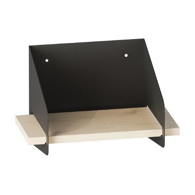 Etagère murale avec tablette en pin massif et Métal L30 cm - WREN CALICOSY
