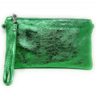 Pochette en cuir grainé irisé MELUSINE OH MY BAG