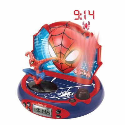 LEXIBOOK Réveil Projecteur SpiderMan 3D