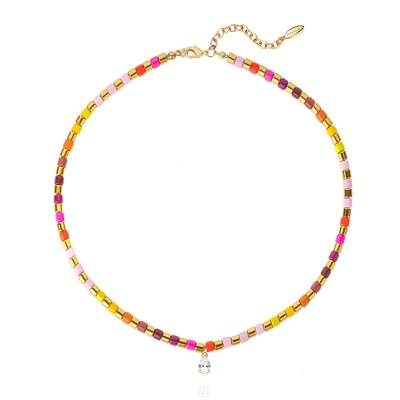 Collier avec perles et pampille en crystal SARBAKANE HIPANEMA